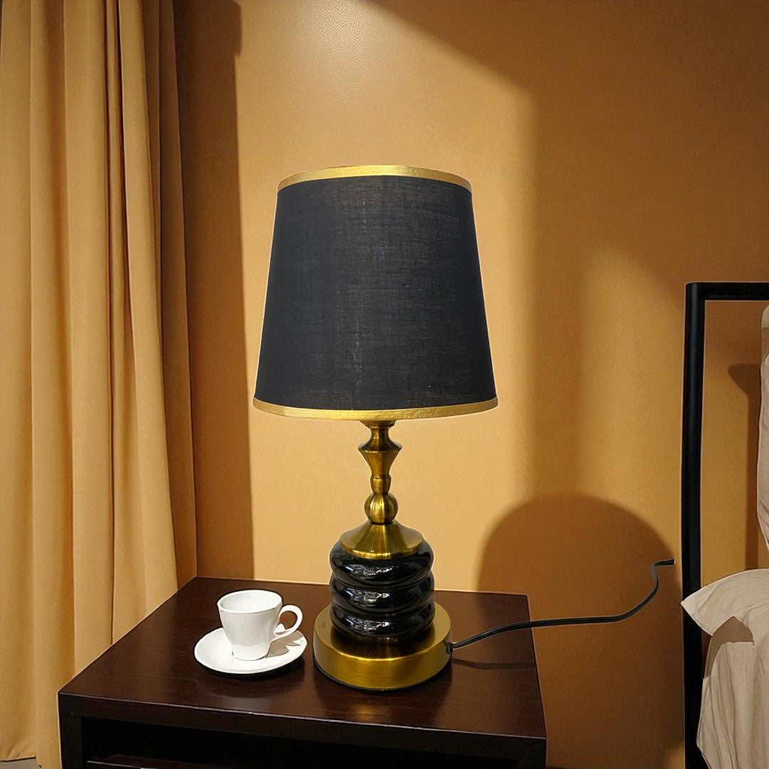 Mini Black Ceramic Table Lamp